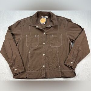 Fresh Produce Chocolate Button Down Shirt / Jacket